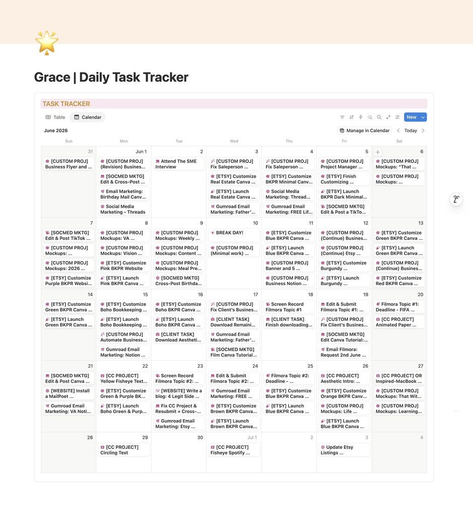 daily tracker